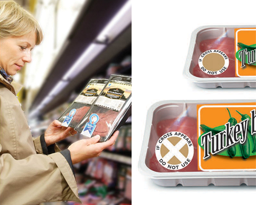 Food freshness Indicator is a cost-effective and reliable label and easy to integrate directly on packaging. It indicates whether the packaged food item is fresh and safe to eat.